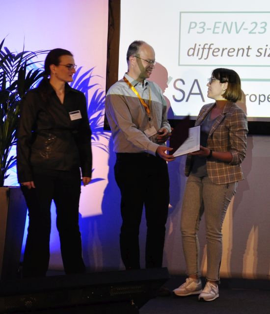 EXSA presents the young scientist award (Ph.D.) 2022 to Laura Torrent Fabrega (c) E.A.Clerici, UAntwerp