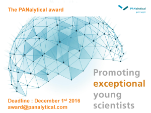 The PANalytical award 2016